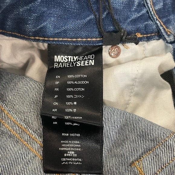 MHRS Mostly Heard Rarely Seen "Helter Skelter Jeans" Men's size 30 BNWT - Picture 11 of 13
